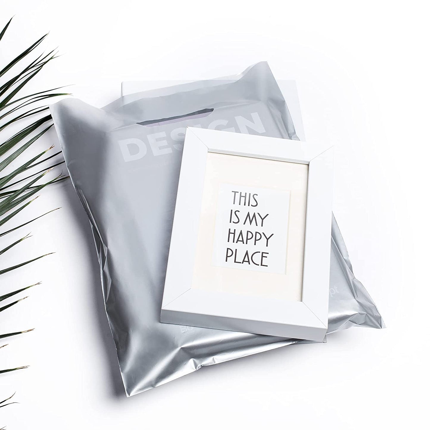 100 Silver Bags for Small Business 1.5Mil 9"x12" Merchandise Bags Extra Thick Glossy Thank You Bags and Shopping Bags For Small Business with Die Cut Handles Silver Gift Bags For Retail